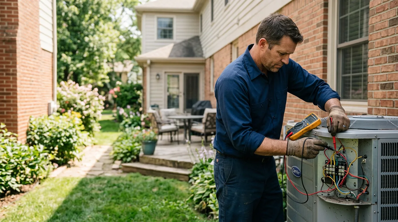HVAC technician working near Powell, MO